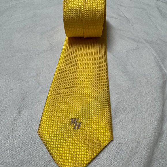 Yellow Waffle House Branded Neck Tie, 60 inches long - Picture 2 of 5